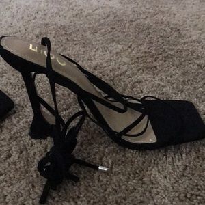 Women heels size 7 tie up